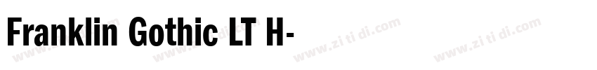 Franklin Gothic LT H字体转换